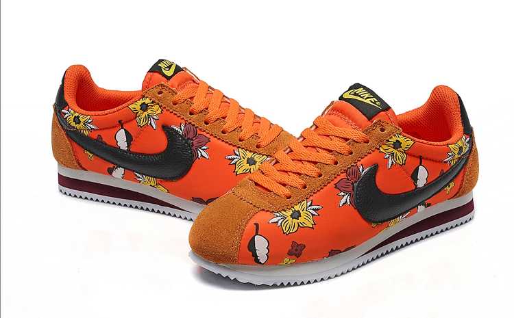 Cortez Hawaiian Flowers femme nike cortez femme orange authentique